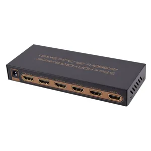 VCOM sakelar HDMI 2.0 5x1 untuk Hdmi Video 5 port 4K 60Hz sakelar komputer sakelar HDMI untuk 5 komputer