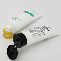 Nouveauté 150ml grands tubes cosmétiques de canne à sucre 5 boules de lait corporel allaitement tubes en plastique d'emballage de canne à sucre
