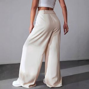 European American New Women's Solid Color Casual Loose Fit Pants - Product Image 2