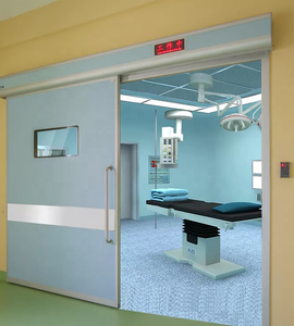 Portes coulissantes <span class=keywords><strong>en</strong></span> verre électriques automatiques à grande vitesse <span class=keywords><strong>en</strong></span> acier inoxydable pour atelier, finition contemporaine, prévention des incendies - Product Image 2