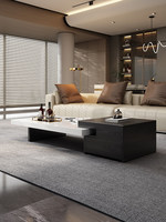 Table basse en marbre au design moderne, table carrée de luxe, meubles de salon mobiles