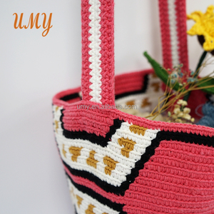Bolso cruzado <span class=keywords><strong>Wayuu</strong></span>, Mochila de ganchillo para hombro, de algodón, artesanal - Product Image 5