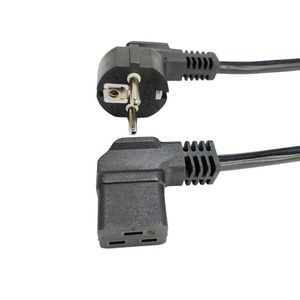 Cordon d'alimentation H05VV-F 3GX1.5mm2 de 1,8 m avec prise EU vers C19 coudée à gauche, <span class=keywords><strong>rallonge</strong></span> coudée à 90 degrés, cordon d'alimentation CA - Product Image 4