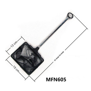 수족관 그물 확장 가능한 사각 새우 작은 어항 손잡이 어항 용 낚시 점자 착륙 그물 태클 - Product Image 5