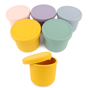 Tasses en silicone de qualité supérieure avec couvercle, coloris brillants, articles tendance de l'été, en silicone de qualité alimentaire - Product Image 4