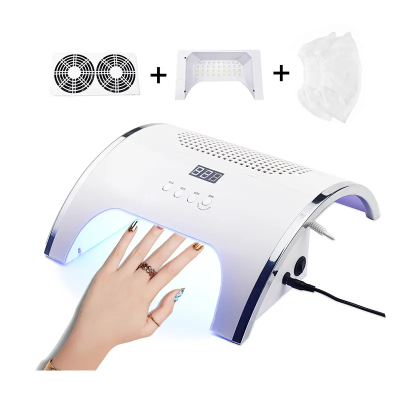 LED Nail Đèn Và Bụi Collector Set Mạnh Mẽ Nail Bụi Collector Và UV LED Đèn 2 Trong 1 Móng Tay Máy Sấy Salon Thiết Bị