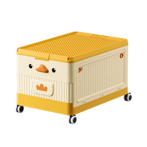 Lớn trẻ em Đồ chơi lưu trữ hộp Nhà Phòng Ngủ Con lăn công suất lớn lưu trữ Hộp quần áo trẻ em đồ ăn nhẹ cuốn sách lưu trữ hộp - Product Image 6