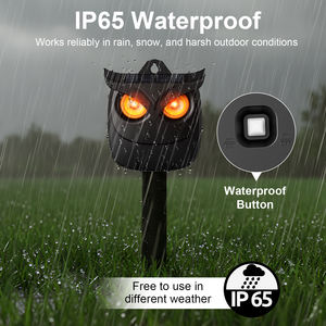 Ahuyentador de Animales con Energía Solar, Ojos Biomiméticos de Búho con Luz Intermitente para Protección de Jardín y Patio, Repelente de Jabalíes - Product Image 6