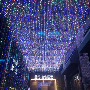 Guirnalda de luces con forma de <span class=keywords><strong>estrella</strong></span> para decoración de fiestas, guirnalda de luces de 220v con forma de <span class=keywords><strong>estrella</strong></span> de 3M, de fibra óptica con forma de <span class=keywords><strong>cascada</strong></span> - Product Image 4