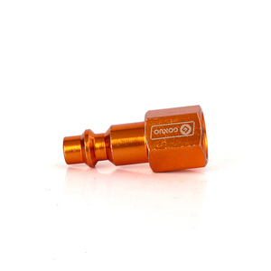 Высоконапорный быстроразъемный фитинг для пневматических шлангов из анодированного алюминия с защитой от коррозии, высокопроизводительный - Product Image 1