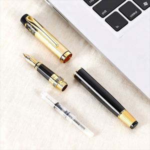 Luxury High Quality Metal Fountain <b>Pen</b> <b>Gold</b> Black Custom Logo 0.7mm Writing Diameter Men's Calligraphy Student Loose Custom - Product Image 5