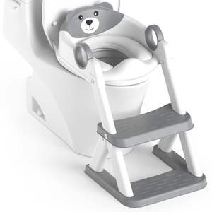 Mise à niveau du siège de toilette pour tout-petits 2 en 1 pour l'apprentissage de la propreté Garde-boue anti-dérapant pour escabeau Tabouret pour l'apprentissage de la propreté - Product Image 1