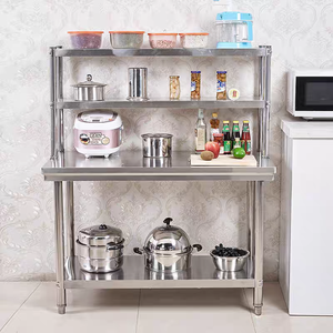 Chất lượng tuyệt vời có thể điều chỉnh chiều cao chuẩn bị bảng thiết bị nhà bếp chuẩn bị bảng nướng cửa hàng thép không gỉ bàn làm việc - Product Image 3