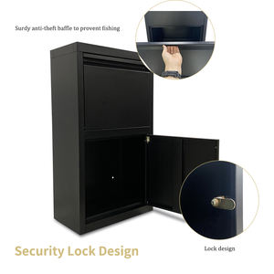 JH-Mech Smart Mailbox Parcel Box para entrega residencial Drop Box Montaje en pared Desmontable Metal Parcel Box Mail Packaging - Product Image 4