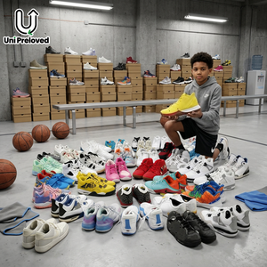 Chaussures d'occasion S4, chaussures de marque d'occasion, lots de chaussures de basketball, vente en gros directe d'usine, chaussures de sport pour hommes de qualité supérieure, expédition mondiale - Product Image 1