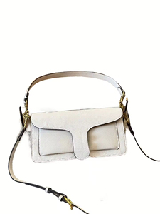 กระเป๋าถือหนังสี่เหลี่ยมแบบลำลองสำหรับผู้หญิงกระเป๋าสะพายไหล่รักแร้ใบเล็กมีซิปและกระดุมปิดกระเป๋าเงินพิมพ์ลาย - Product Image 5