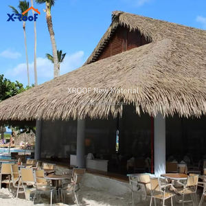 Künstliche Kunststoff Bambus blätter Fliesen Palm blatt Mexikanische Stroh platte Regenschirm Synthetische Palme Stroh Blätter Dach - Product Image 5