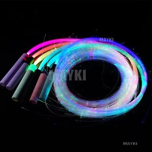 Glasfaser-Flow-Whip LED Sparkle Whip Tanz-Rave-Spielzeug Lichter Orbit Flogger - Product Image 1