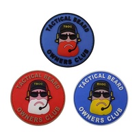 Vipers volants, sirènes, Dragons, tigres, combat, Griffins, escadron, Badge en caoutchouc Pvc souple avec support à boucle de crochet