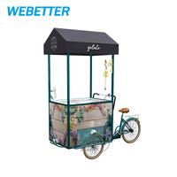 WEBETTER Chariots de glaces personnalisables pour vélo, remorque à café, chariot à glace pour vélo commercial