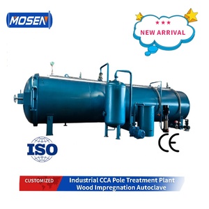 Nouvelle Autoclave Industrielle Mosen Automatique pour le Traitement du <span class=keywords><strong>Bois</strong></span> CCB par Impregnation sous Pression pour la Fabrication de Poteaux - Product Image 1