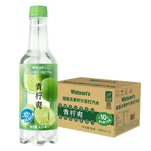 Venta caliente sabor a Lima en China 420ml refresco bebidas carbonatadas refrescos exóticos