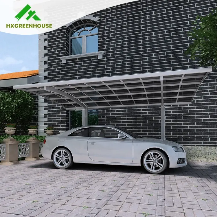 Waterdichte Outdoor Tuin Aluminium Luifel Moderne Polycarbonaat Auto Poort Kit Aluminium Garage Metalen Frame Carport