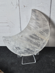 Vente en gros de pierres précieuses en quartz naturel de haute qualité, pierres précieuses en forme de demi-lune, bijoux en forme de demi-lune pour soulager le stress - Product Image 4