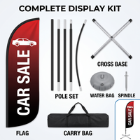Drapeau publicitaire extérieur personnalisé avec impression de logo, drapeau plume, drapeau de plage, bannière promotionnelle en forme de goutte d'eau, kit de mât de drapeau en polyester imprimé