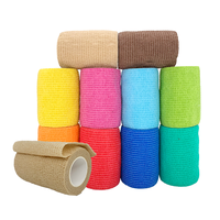 Bandage cohésif non tissé imperméable Bandage cohésif auto-adhésif médical pour cheval