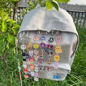 Porte-clés en acrylique de <span class=keywords><strong>dessin</strong></span> animé avec plusieurs cordons et design de deuxième création - Product Image 2