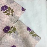 Kain Katun Premium Cetak Tangan India Bermotif Bunga 100% Katun untuk Pakaian Pria dan Wanita