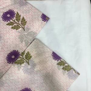 Tissu floral imprimé à la main en Inde, qualité supérieure, 100 % coton, vendu au mètre, pour vêtements homme et femme - Product Image 4