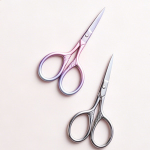 Ciseaux de sécurité à pointe arrondie, tondeuse à poils du nez, tondeuse à barbe, tondeuse à sourcils, ciseaux portables pour l'extérieur - Product Image 2