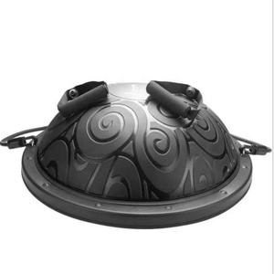 ลูกบอลโยคะแบบครึ่งลูกสำหรับฝึกสมดุลย์แกนกลาง,ปั๊มโยคะ Bosuing กันลื่นพร้อมสายรัดต้านทาน - Product Image 1