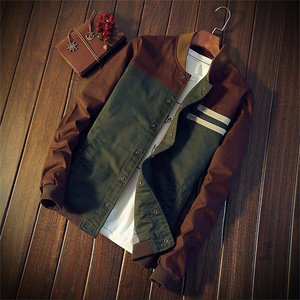 Veste <span class=keywords><strong>Homme</strong></span> à Poches Latérales, Coupe Slim, <span class=keywords><strong>Vert</strong></span>, Coton Décontracté, Tendance, Style Sportif - Product Image 2