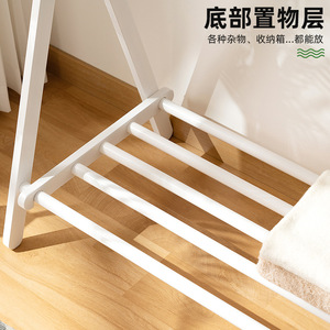 Simple folding <b>clothes</b> <b>rack</b> for home use, floor-standing, bedside, for storing <b>clothes</b> at night, easy to organize and store. - Product Image 4