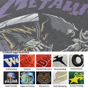 Sudaderas con Capucha Personalizadas con Impresión Digital de Logotipo, 100% Algodón, Alta Calidad, 460 Gsm, Talla Grande, Bolsillos Extra Grandes, Estilo Vintage Desgastado - Product Image 3