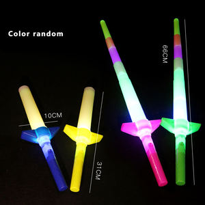 Ventes chaudes en gros, gros bâtons lumineux rétractables, fournitures de fête en vrac, jouet lumineux, bâton lumineux LED à quatre sections - Product Image 2