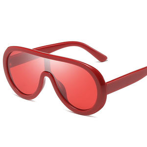 Lunettes de soleil surdimensionnées rondes colorées avec logo personnalisé, style vintage, pour femmes et hommes, monture large, protection UV400 - Product Image 3