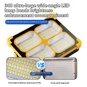 Siêu sáng <span class=keywords><strong>LED</strong></span> năng lượng mặt trời lũ ánh sáng đêm thị trường đường phố gian hàng cắm trại ánh sáng với Khẩn Cấp Sạc Điện cúp Tính năng đặc biệt - Product Image 3