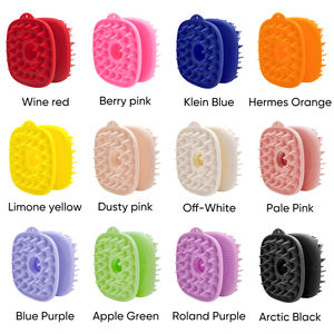 Brosse de bain douce <span class=keywords><strong>double</strong></span> face sans BPA 2 en 1 pour le cuir chevelu Brosse à shampoing en silicone pour le cuir chevelu - Product Image 6