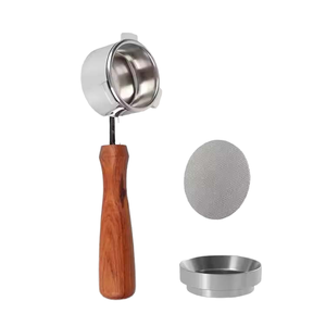 Porte-filtre à expresso à 3 oreilles de 51 mm, double bec verseur, tête de porte-filtre en acier inoxydable 304, accessoires à café classiques réutilisables portables 304 - Product Image 1