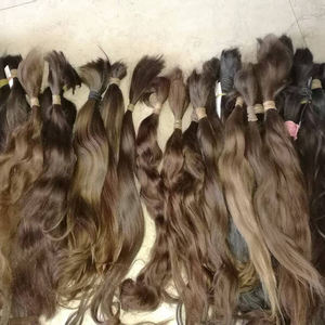 Extensiones de cinta de mechones de cabello humano rizado birmano Remy virgen ruso eslavo europeo sin procesar marrón claro para pelucas Judías - Product Image 5