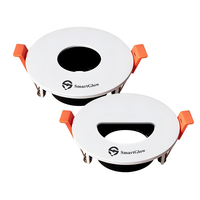 Lampu Sorot LED MR16 Modern Persegi Bulat Anti Silau Sudut Putar COB Downlight Housing Bingkai Gu10 Modul LED Bingkai Lampu Mr16