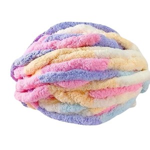 Vente en gros de fil de chenille épais de 2cm à tricoter - Product Image 4