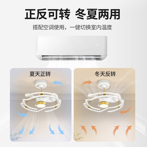 LED Ceiling Fan <b>Light</b> Fixed Blade Flush Mount 5-Year Warranty Living Room Bedroom Modern Minimalist Design - Product Image 3
