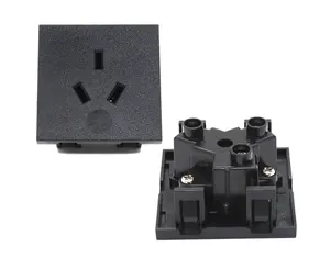 Hot-selling AU standard square 3 Hole Australian wall socket 250V 10A ac power socket embedded socket