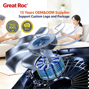 <span class=keywords><strong>Refroidisseur</strong></span> d'ordinateur <span class=keywords><strong>portable</strong></span> Great Roc avec deux ventilateurs 1500 tr/min, éclairage RGB 27W max, commande par bouton, Type-C 9V, <span class=keywords><strong>pour</strong></span> ordinateurs portables de jeu - Product Image 2