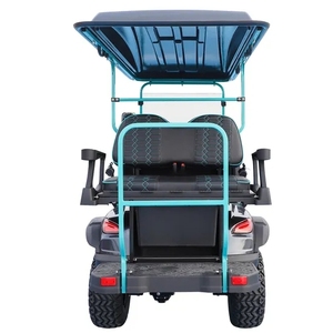 Vente en gros de buggy électrique 48V à batterie au lithium homologué pour la route, chariot de golf de chasse, cadre en acier haute résistance, certifié CE, 3-4 places - Product Image 5